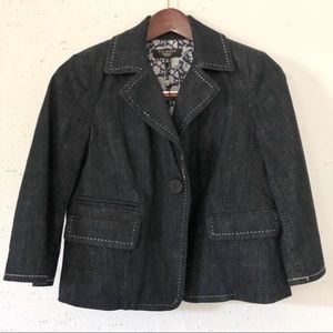 Talbots Denim Blazer Size 2P